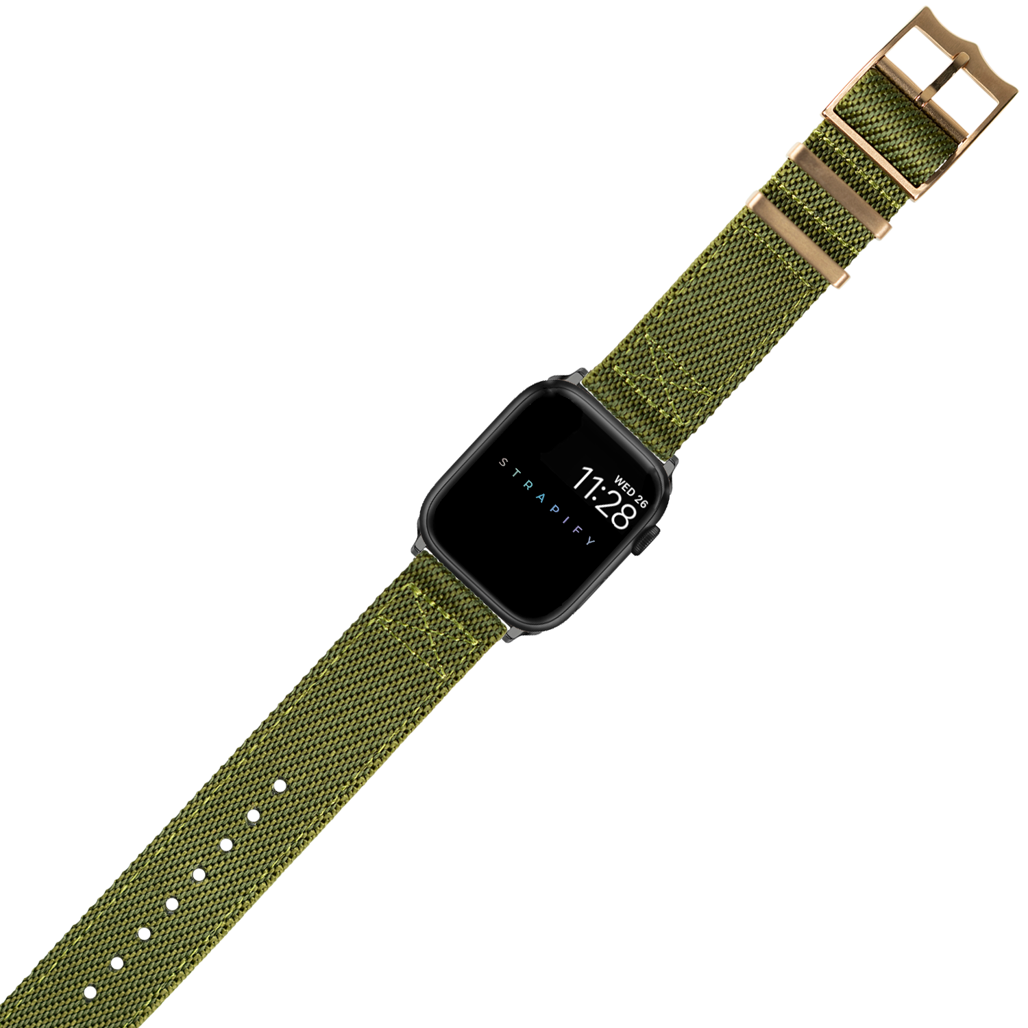 [Apple Watch] Cross Militex - Army Green [Rose Gold Hardware]
