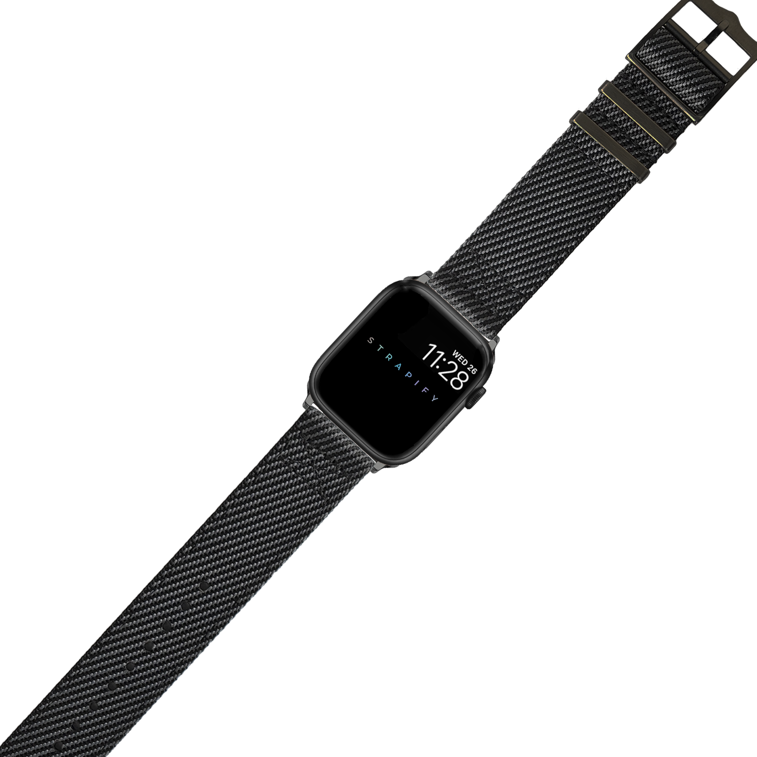 [Apple Watch] Cross Militex - Dark Grey [Black Hardware]