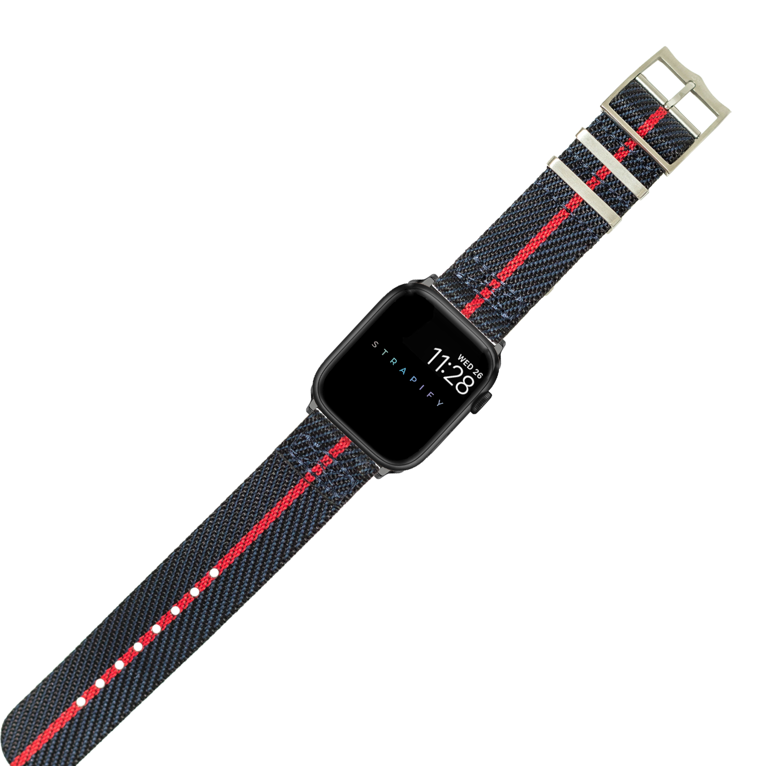 [Apple Watch] Cross Militex - Night Blue / Red