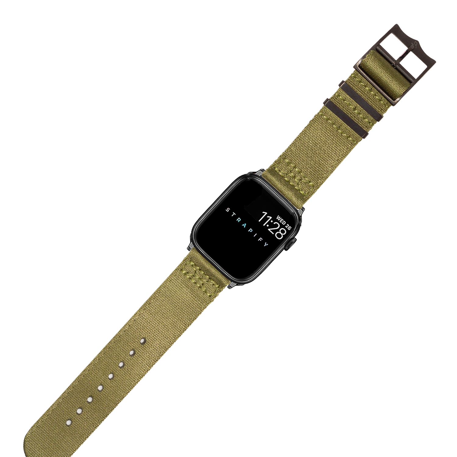 [Apple Watch] Ultra Militex - Army Green [Rose Gold Hardware]