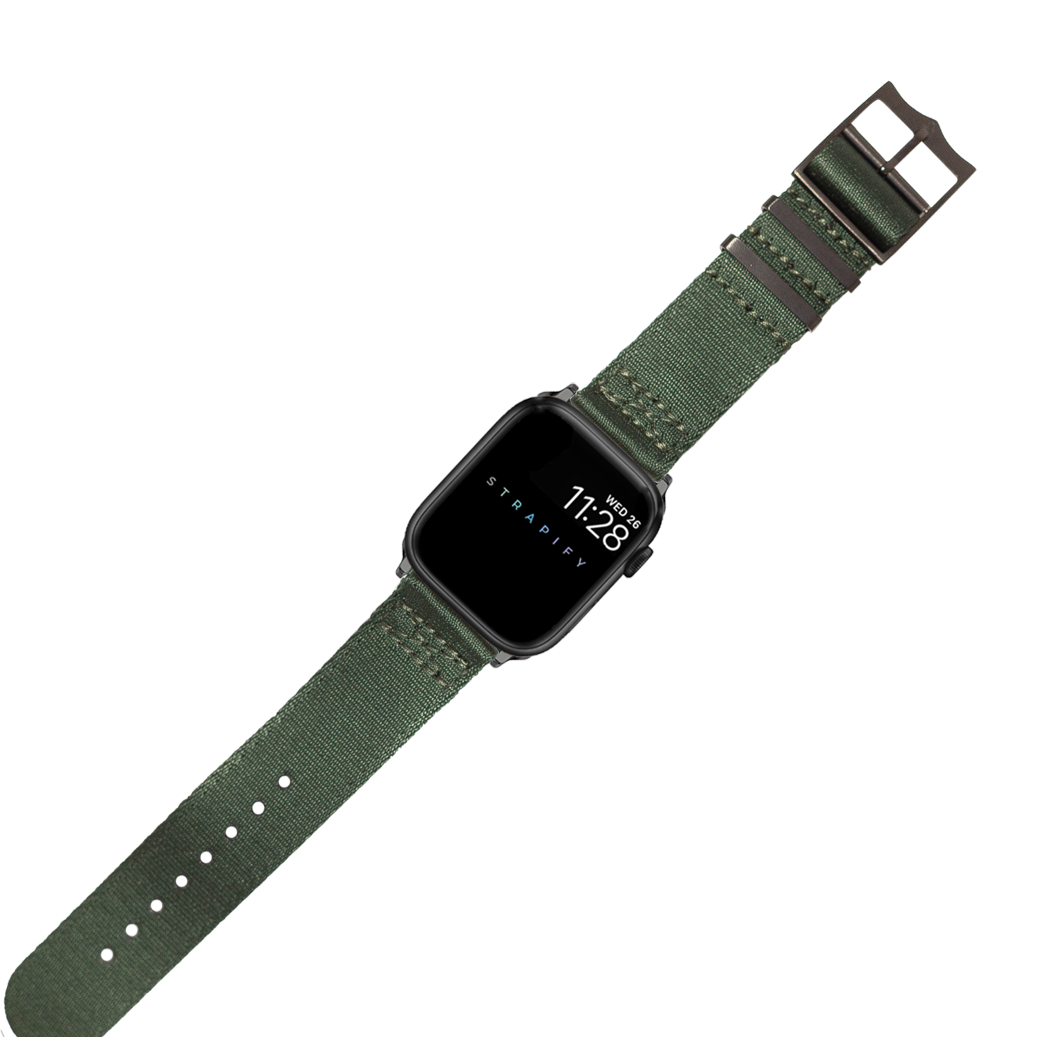 [Apple Watch] Ultra Militex - Forest Green [Black Hardware]