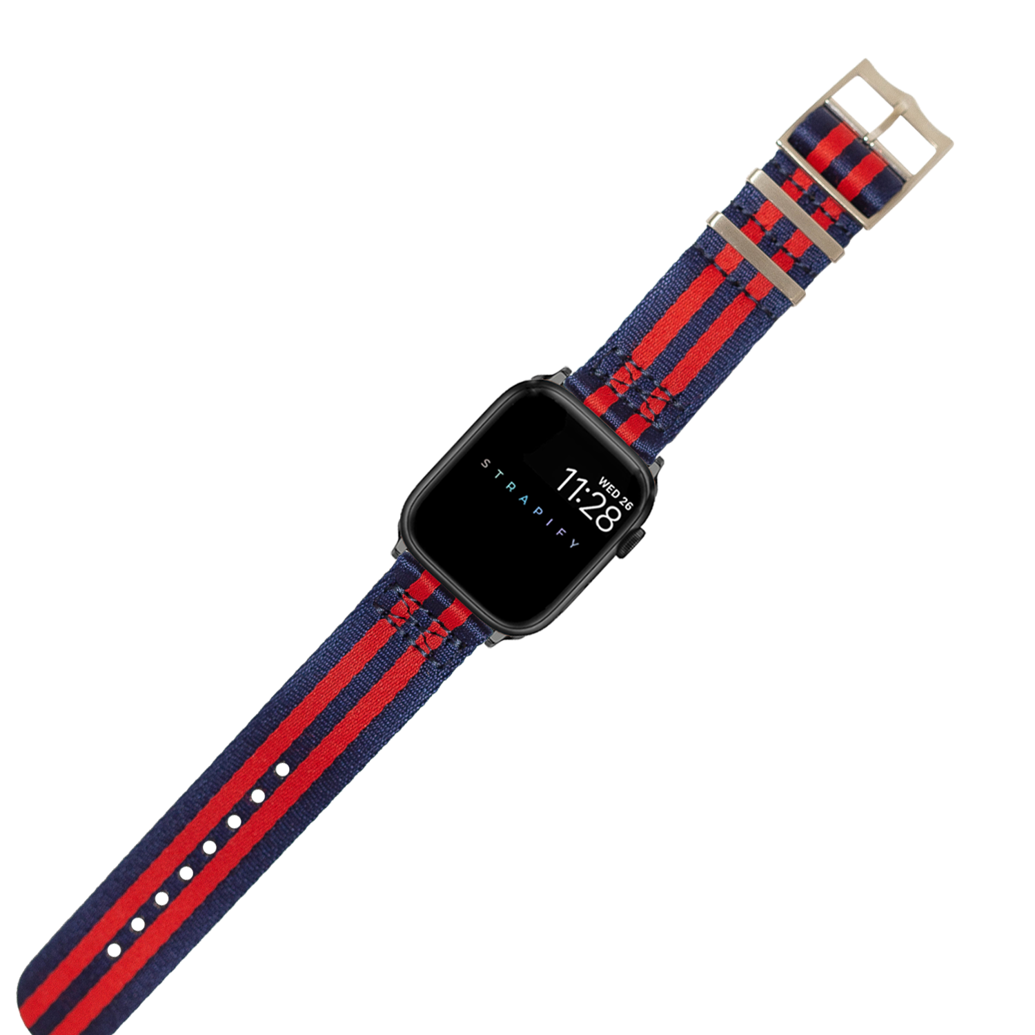 [Apple Watch] Ultra Militex - Navy Blue / Red