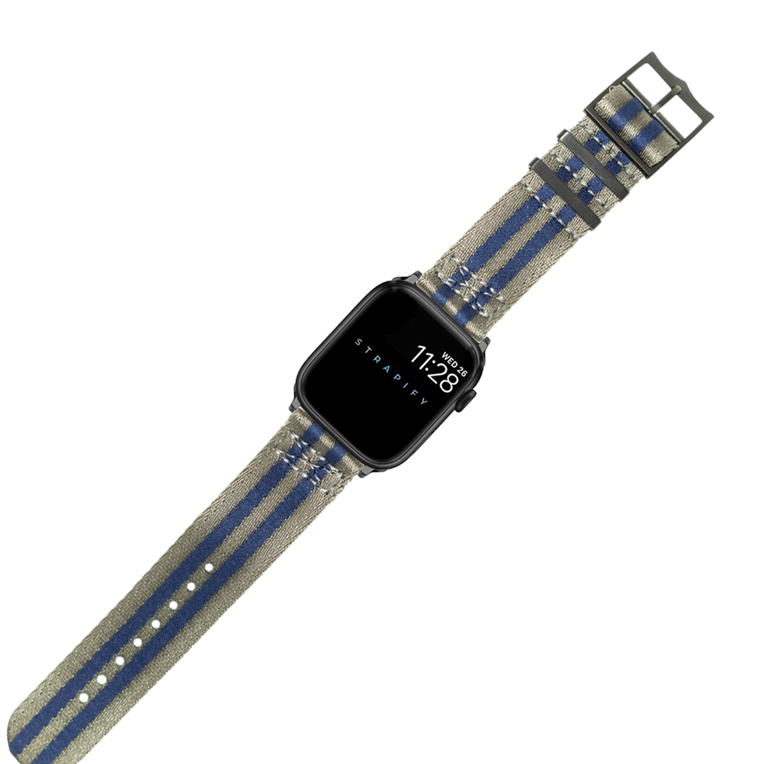 [Apple Watch] Ultra Militex - Stealth Blue Steel [Black Hardware]