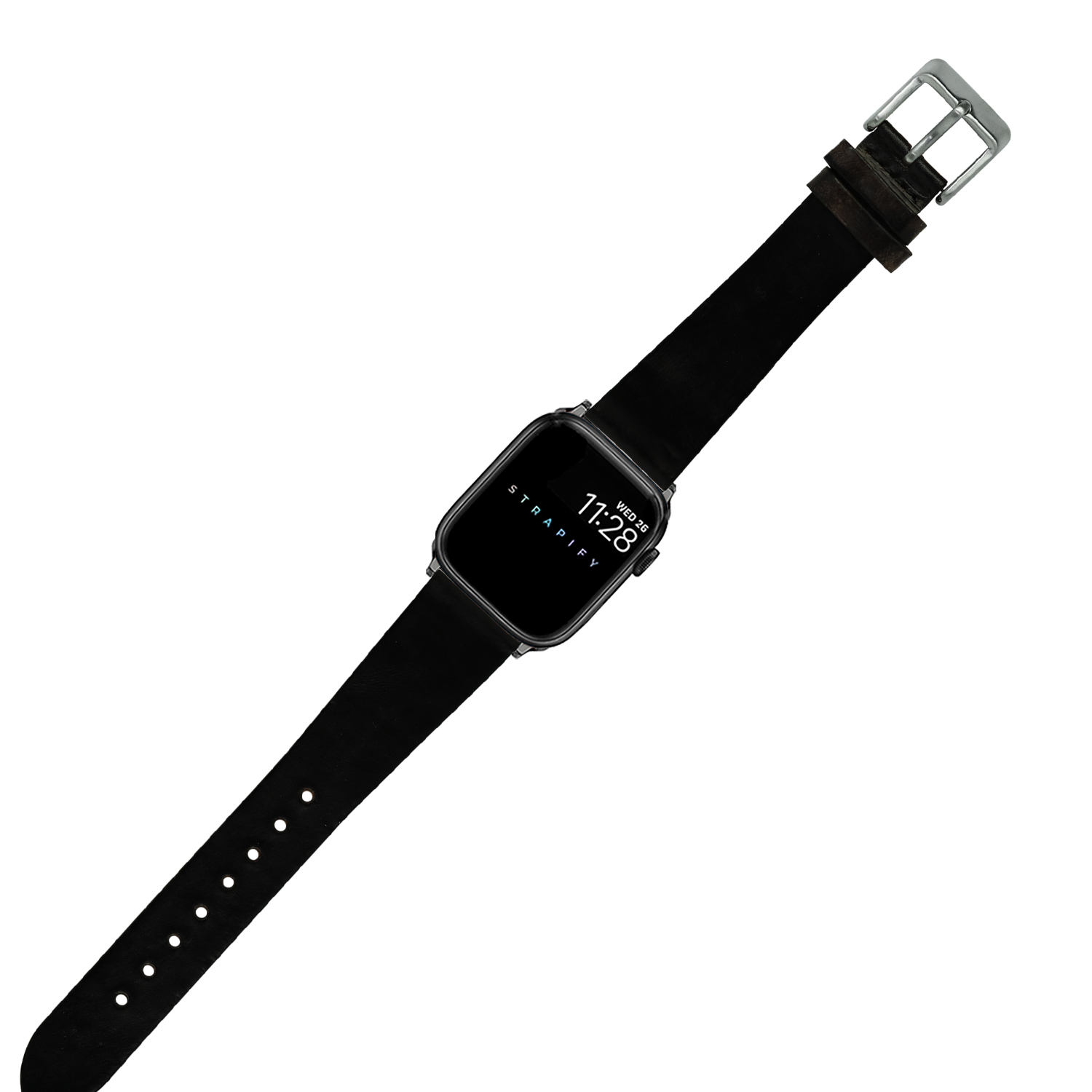 [Apple Watch] Vintage Leather - Smoked Black