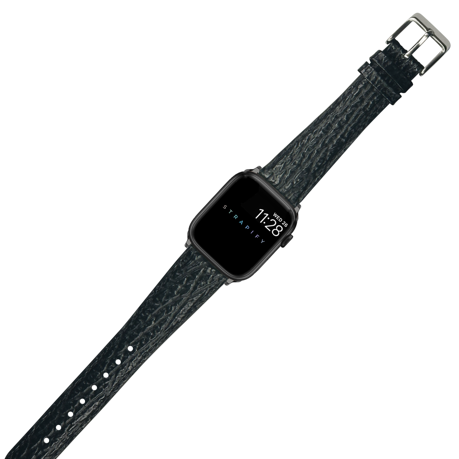 [Apple Watch] Faux Sharkskin - Black
