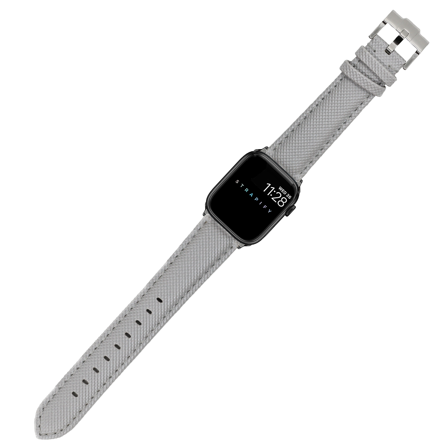[Apple Watch] Sailcloth - Silver Grey