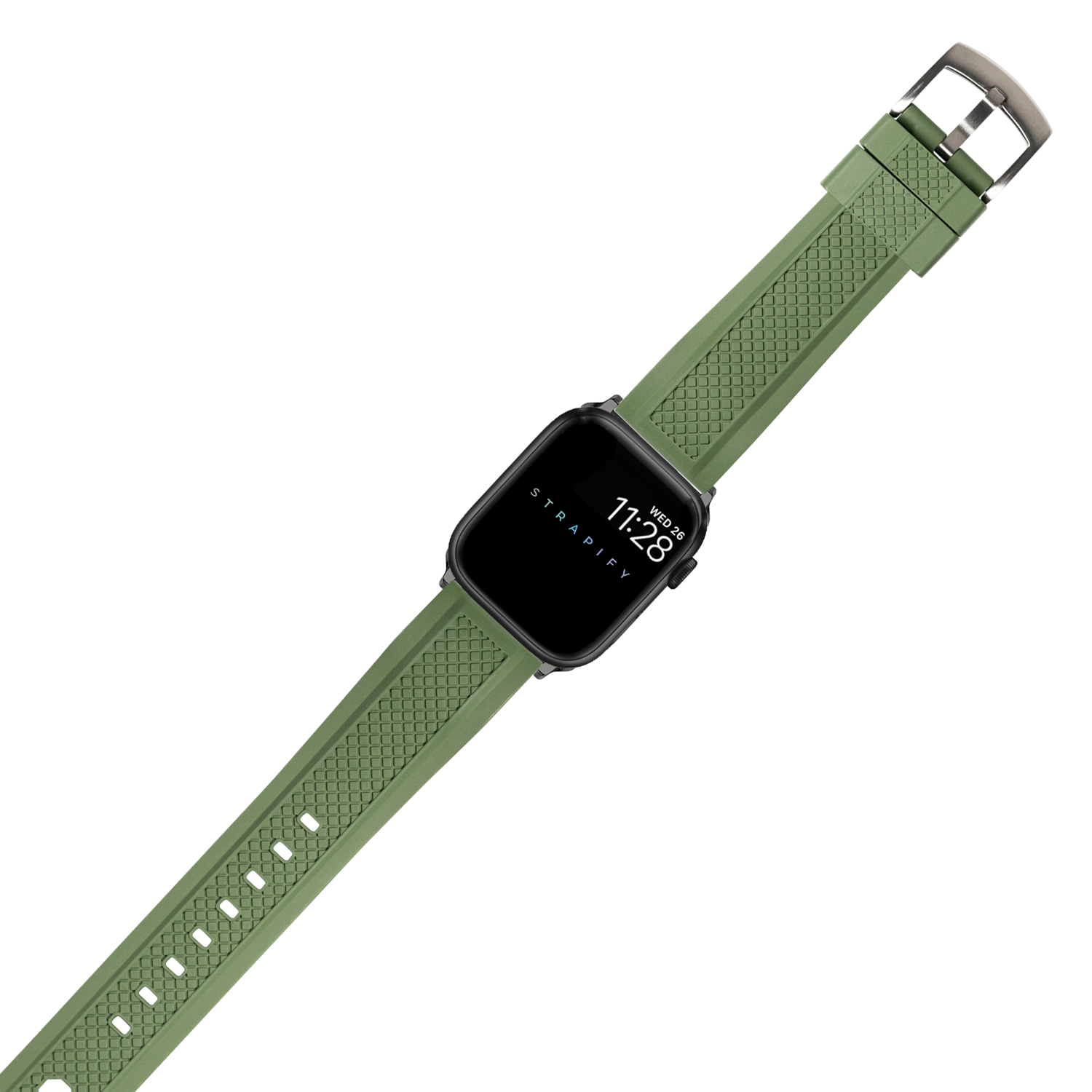 [Apple Watch] GridLock FKM Rubber - Forest Green