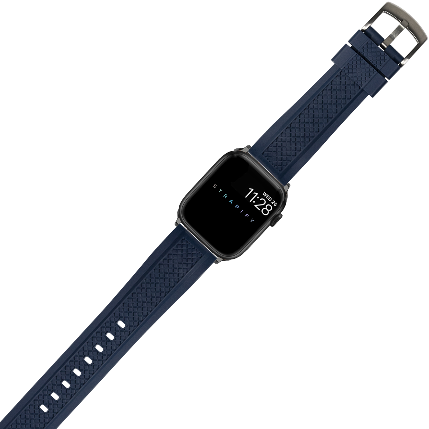 [Apple Watch] GridLock FKM Rubber - Navy Blue