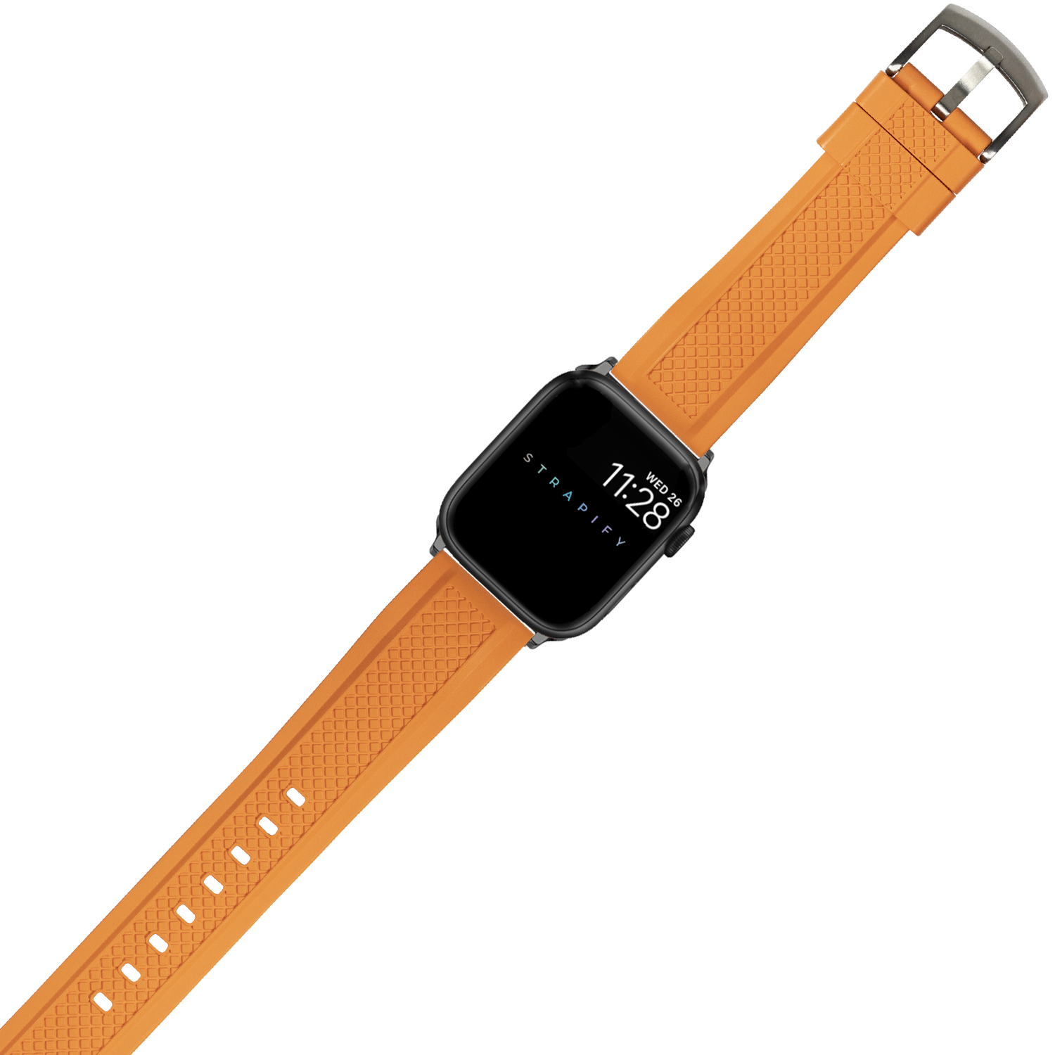 [Apple Watch] GridLock FKM Rubber - Orange