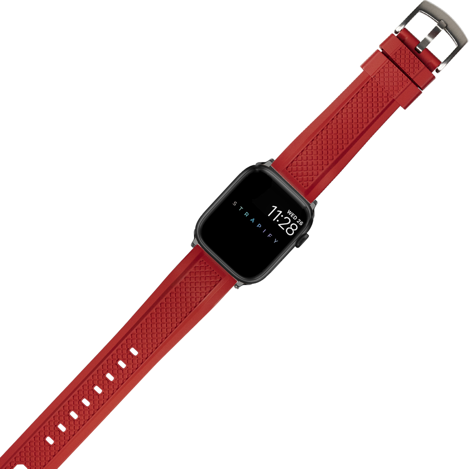 [Apple Watch] GridLock FKM Rubber - Red