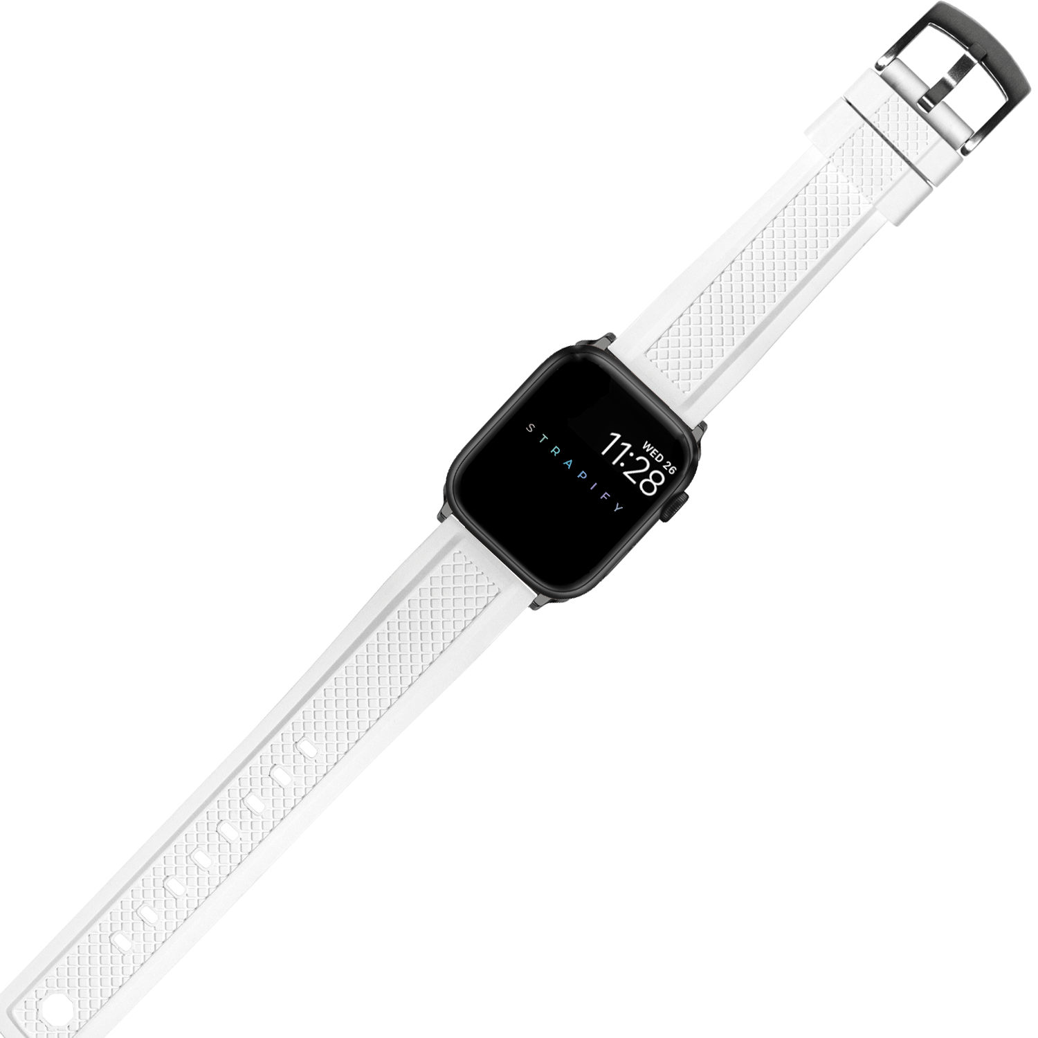 [Apple Watch] GridLock FKM Rubber - White