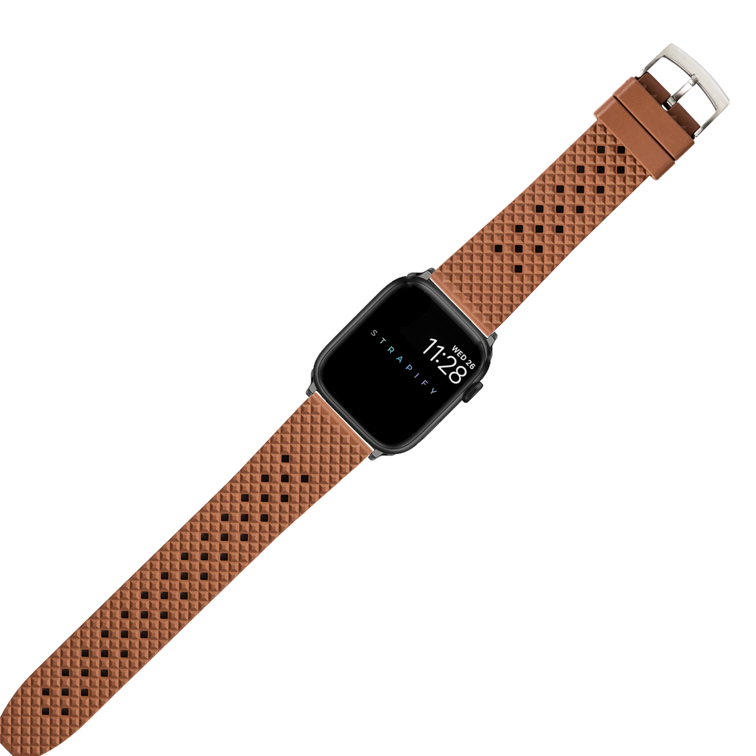 [Apple Watch] King Honeycomb FKM Rubber - Brown
