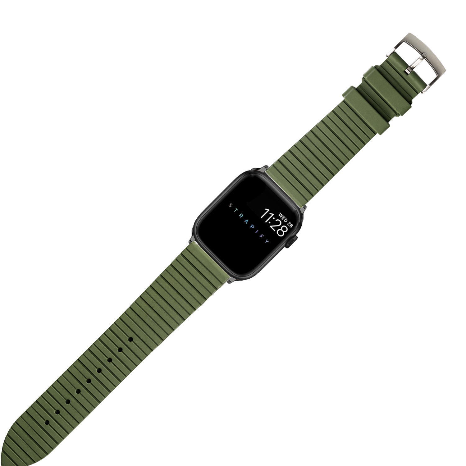 [Apple Watch] King Panelarc FKM Rubber - Army Green