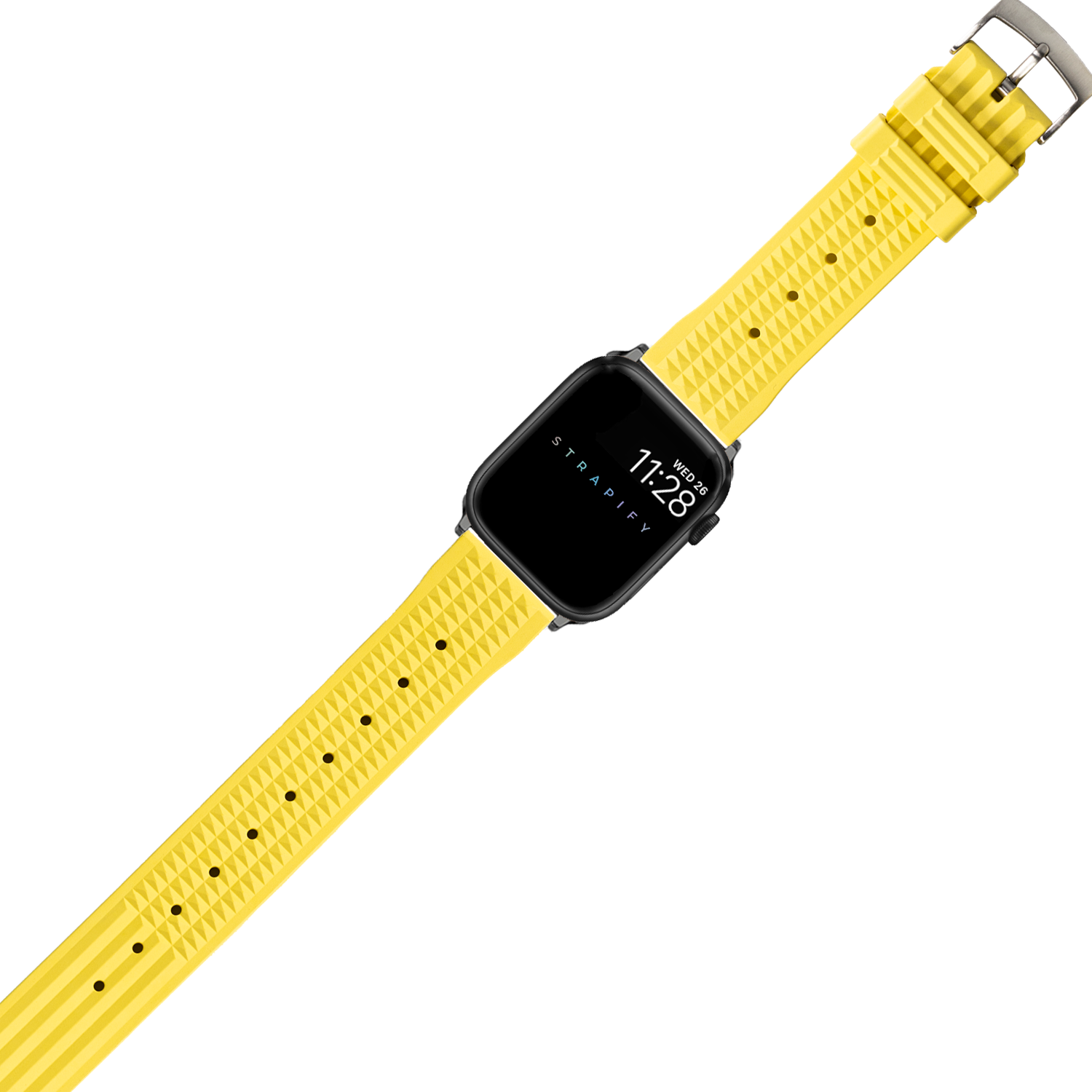 [Apple Watch] King Waffle FKM Rubber - Banana Yellow
