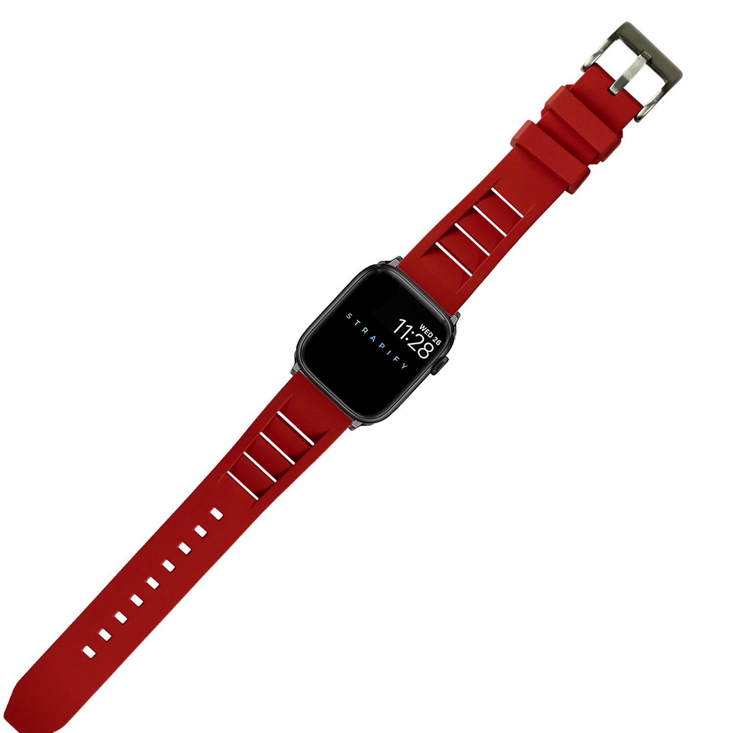 [Apple Watch] Shark Fin FKM Rubber - Red
