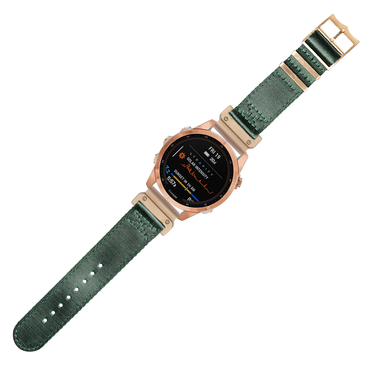 [QuickFit] Ultra Militex - Forest Green [Rose Gold Hardware] 26mm