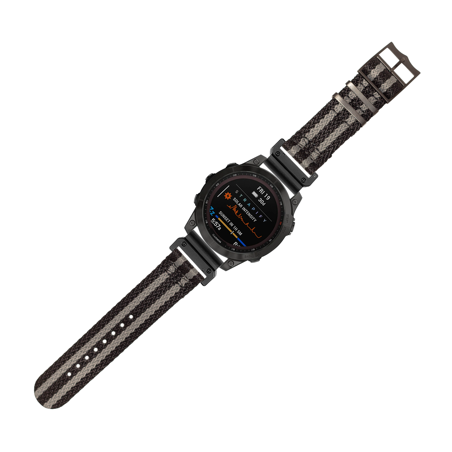 [QuickFit] Sharktooth Militex - Stealth Bond (Black/Grey) [Black Hardware] 26mm