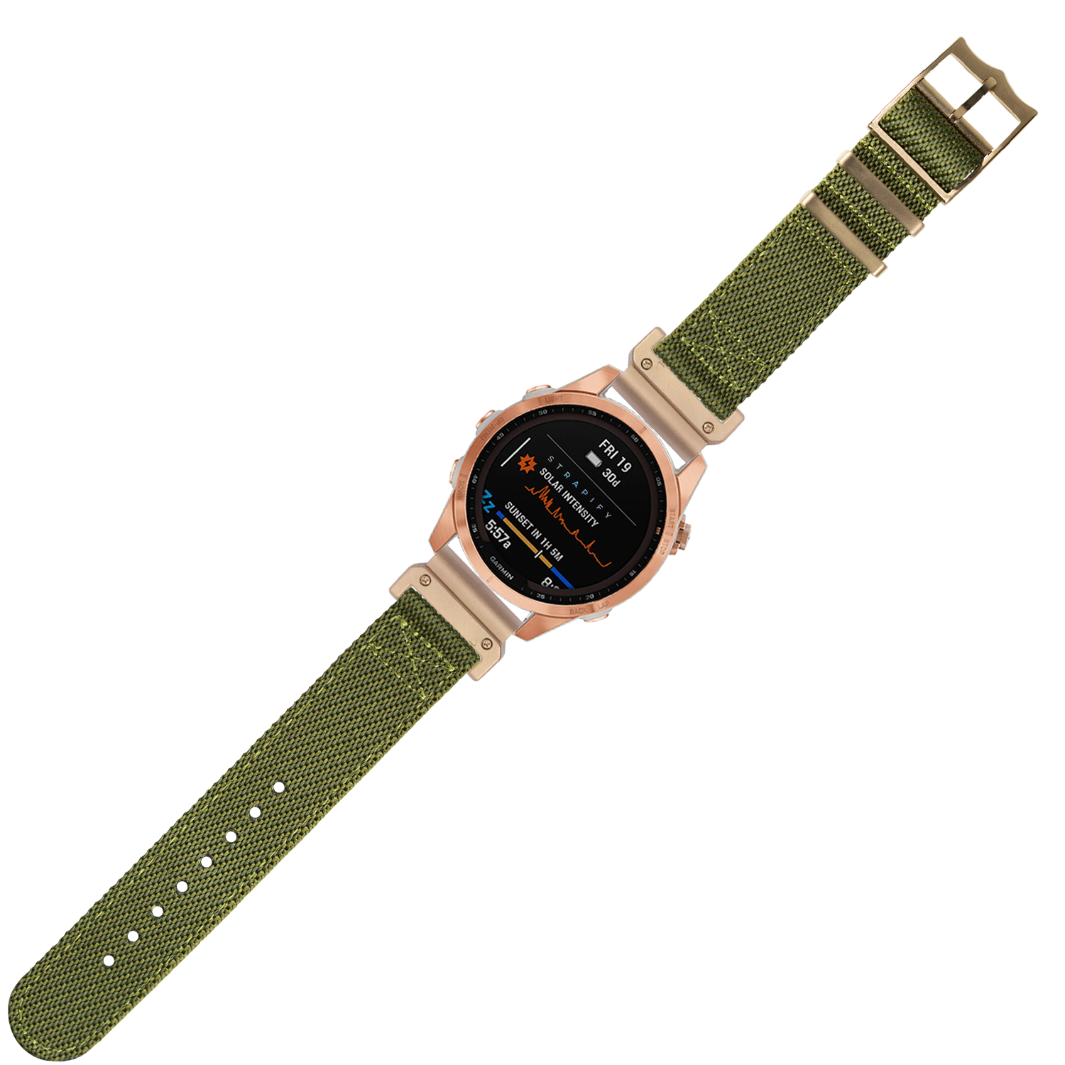 [QuickFit] Cross Militex - Army Green [Rose Gold Hardware] 26mm