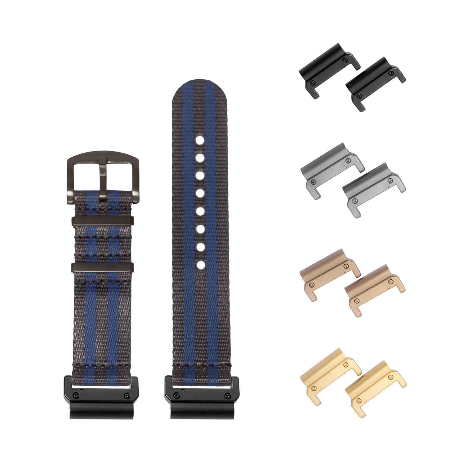 [QuickFit] Supreme Militex - Dark Blue/Navy Blue [Black Hardware] 26mm