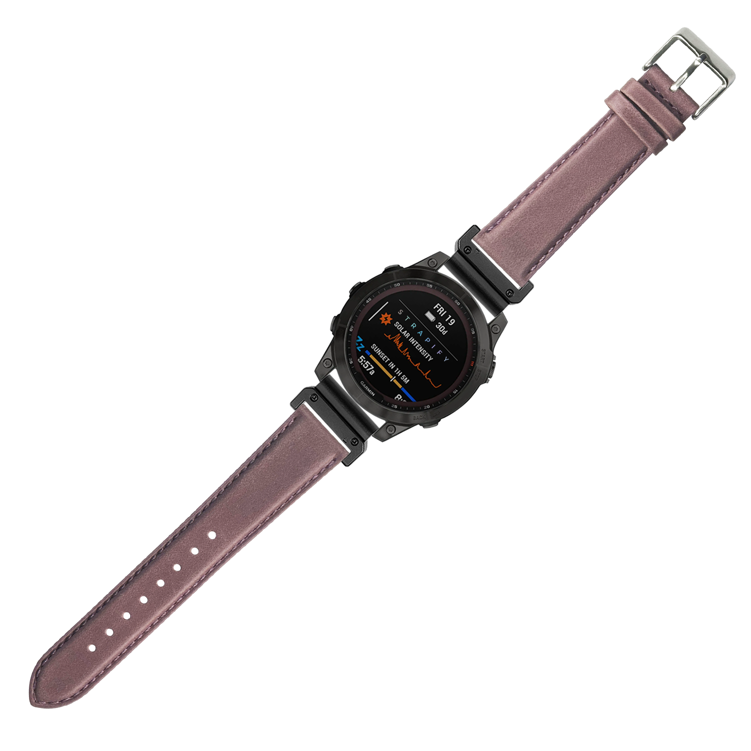 [QuickFit] Padded Leather - Mauve 22mm