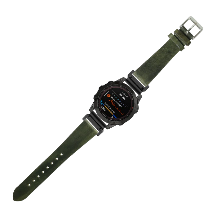 [QuickFit 20mm] Vintage Leather - Burnished Amazon Green