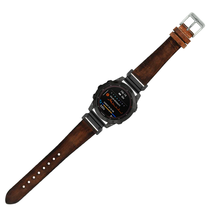 [QuickFit 20mm] Vintage Leather - Smoked Brown