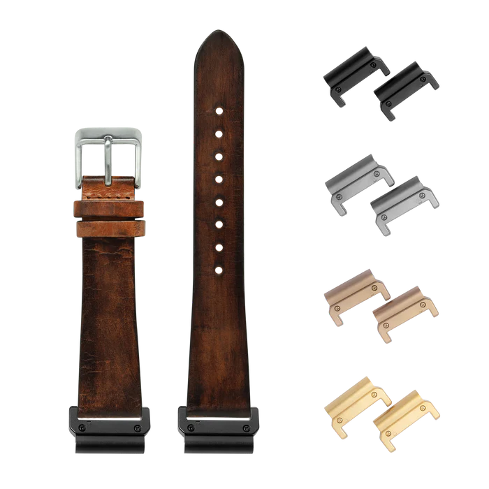 [QuickFit 20mm] Vintage Leather - Smoked Brown