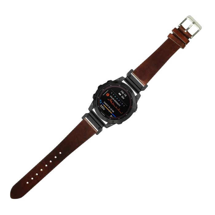 [QuickFit 20mm] Vintage Leather - Smoked Dark Brown