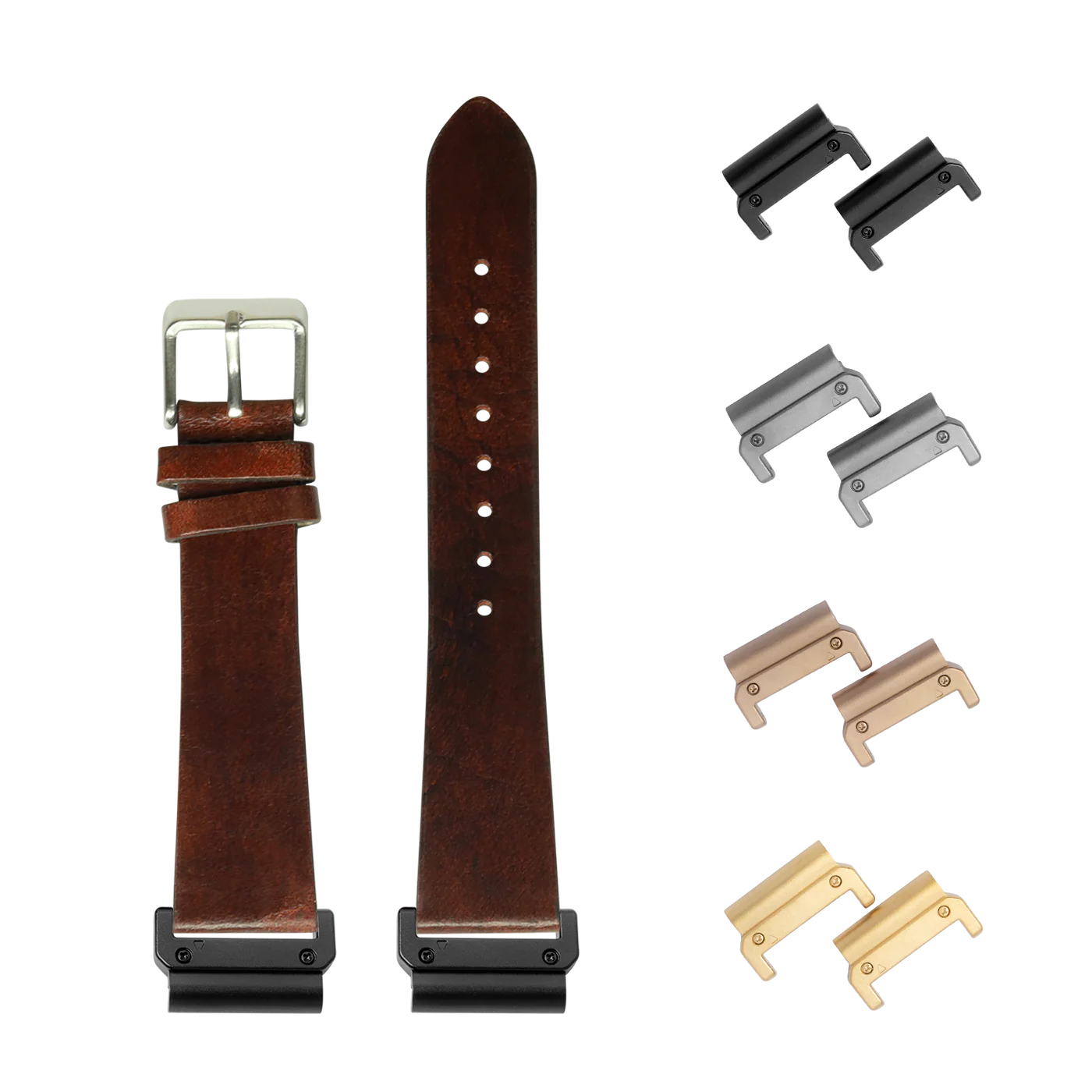 [QuickFit 20mm] Vintage Leather - Smoked Dark Brown