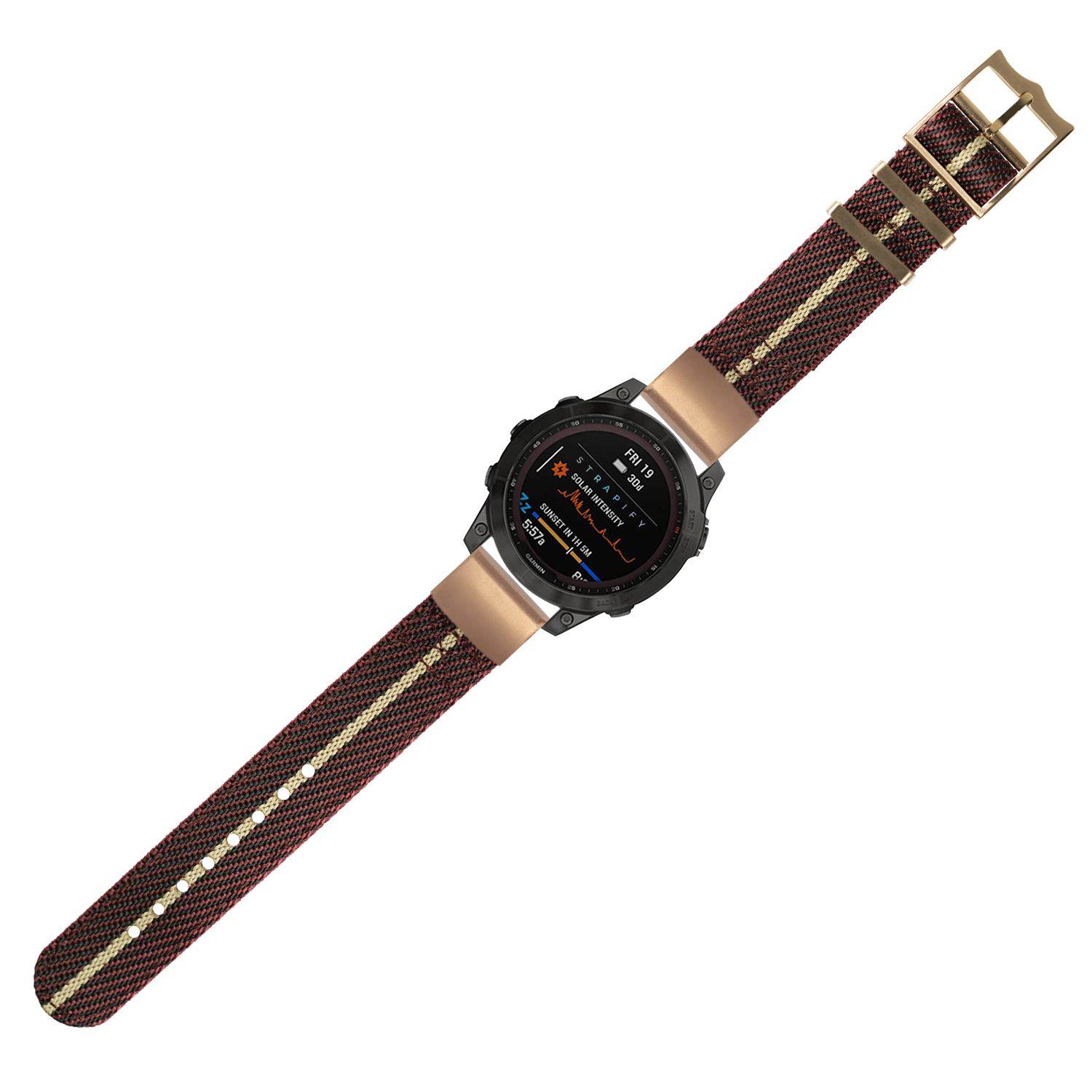[QuickFit] Cross Militex - Wine Red / Wheat [Rose Gold Hardware]
