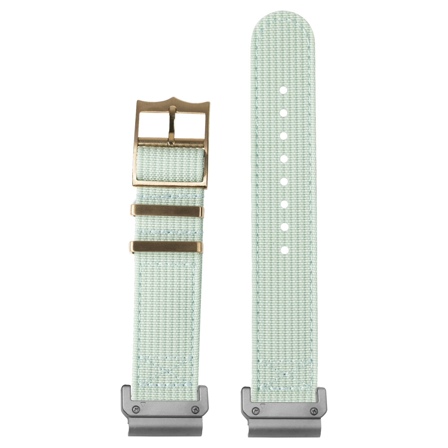 Alpha Militex Light Blue strap with QuickFit adapters attached to both ends