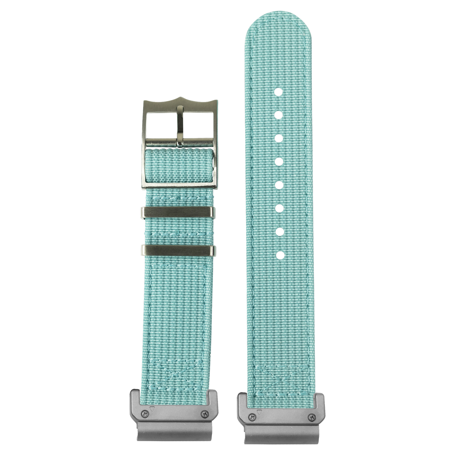 Alpha Militex Tiffany Blue strap with QuickFit adapters attached to both ends