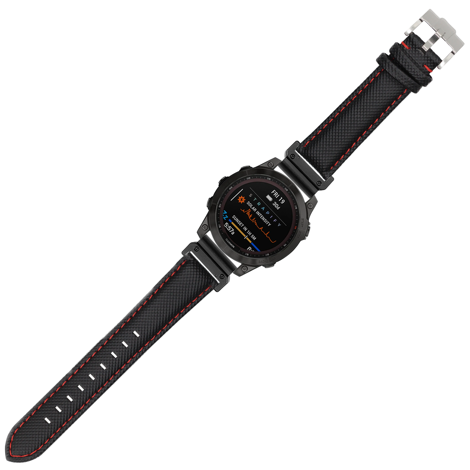 [QuickFit] Sailcloth - Black | Red Stitching