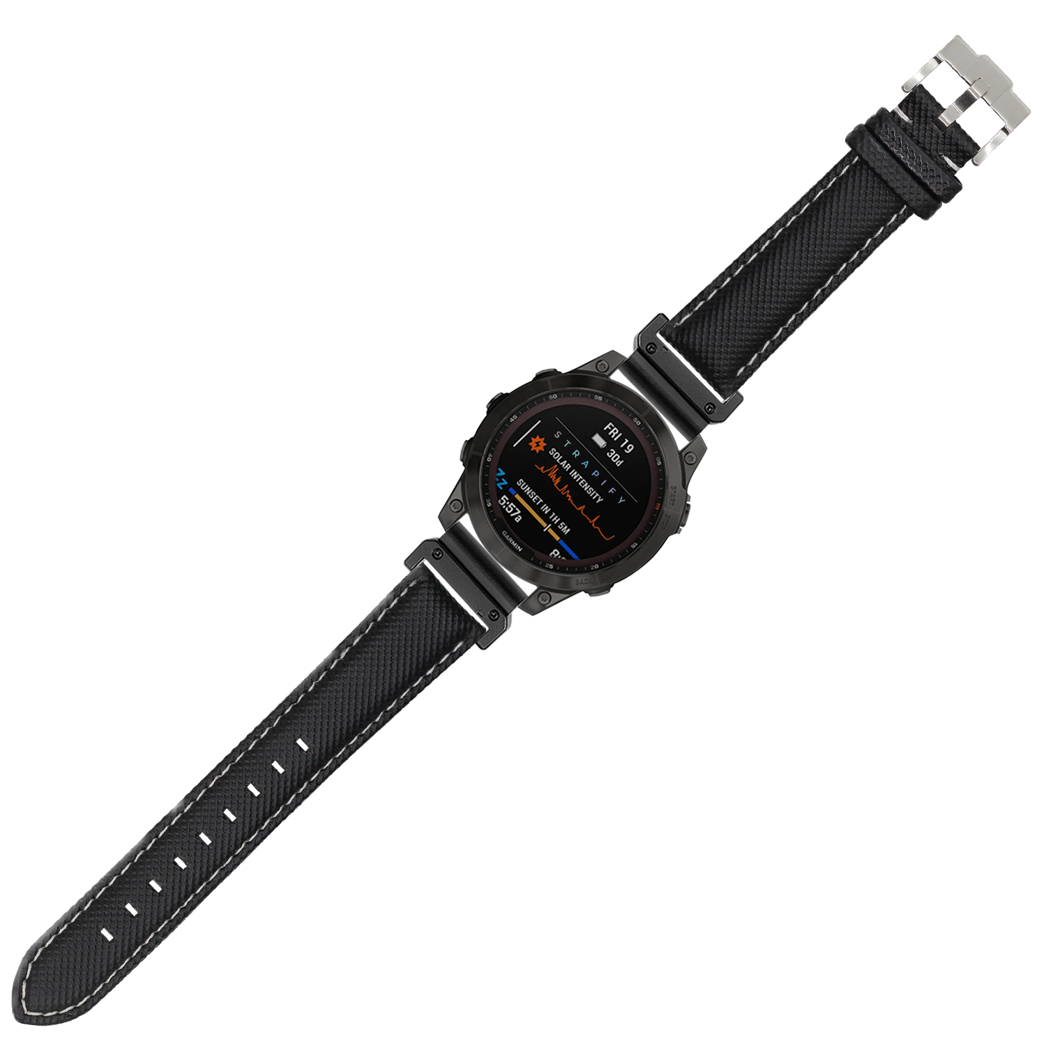 [QuickFit] Sailcloth - Black | White Stitching