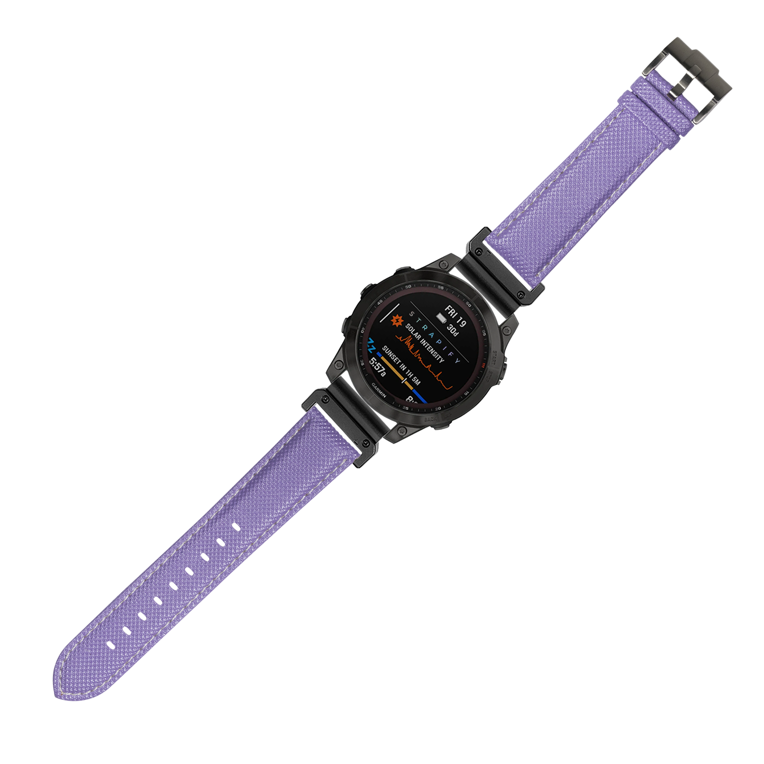 [QuickFit] Sailcloth - Lavender with White Stitching 22mm