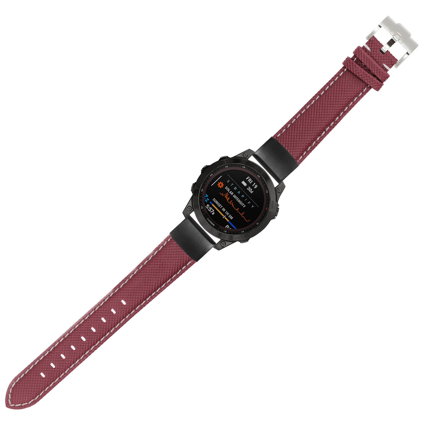 [QuickFit] Sailcloth - Burgundy Red | White Stitching