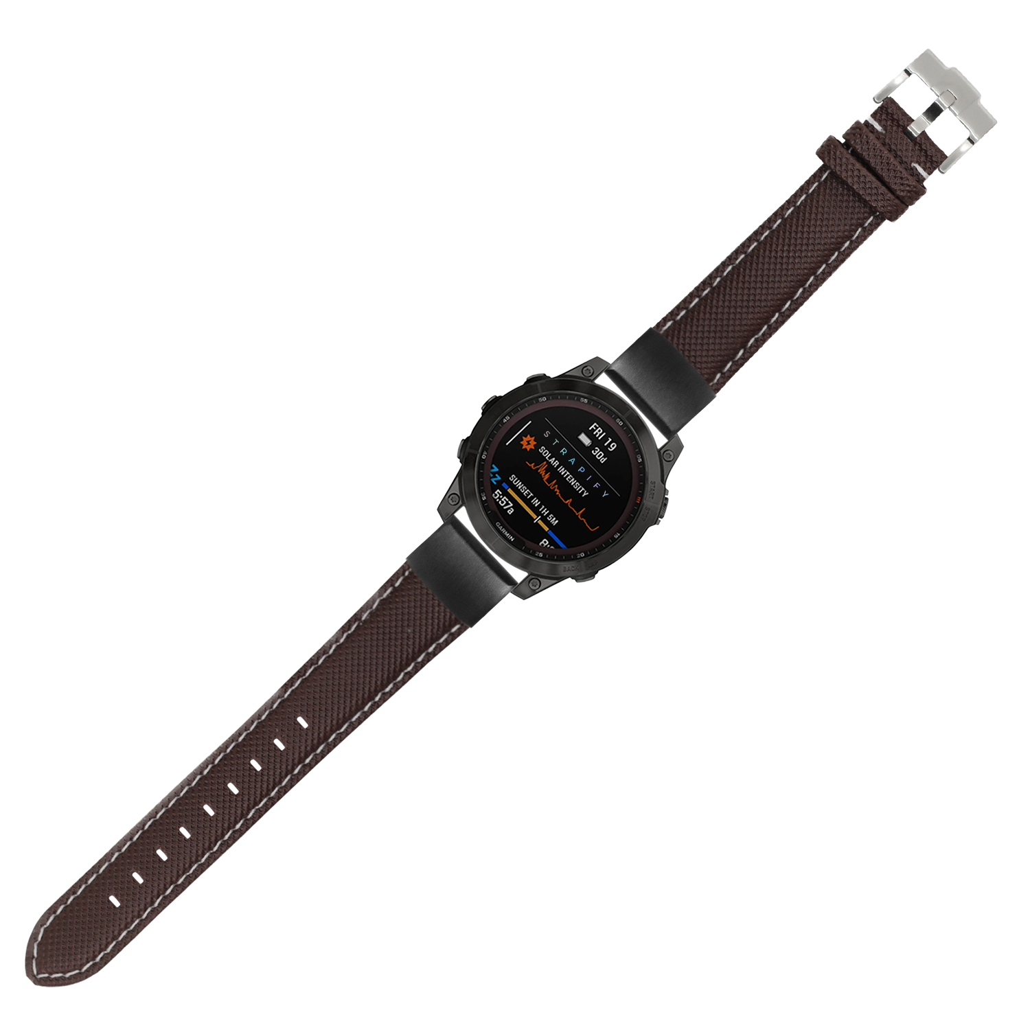 [QuickFit] Sailcloth - Coffee Brown | White Stitching