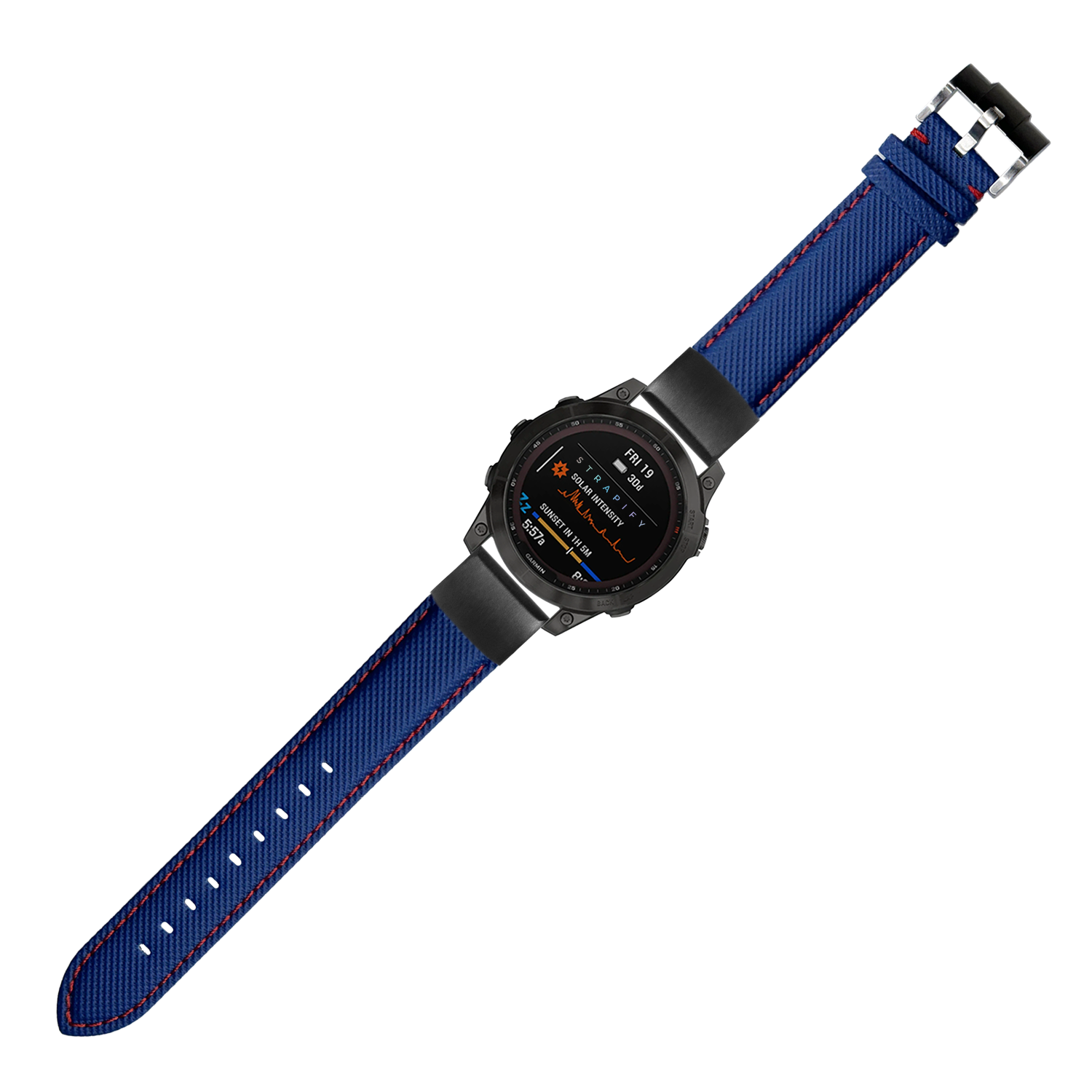 [QuickFit] Sailcloth - Electric Blue | Red Stitching