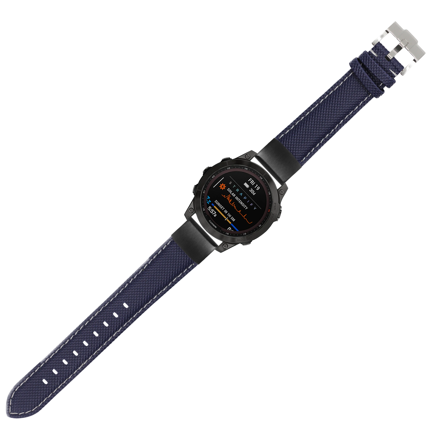 [QuickFit] Sailcloth - Navy Blue | White Stitching