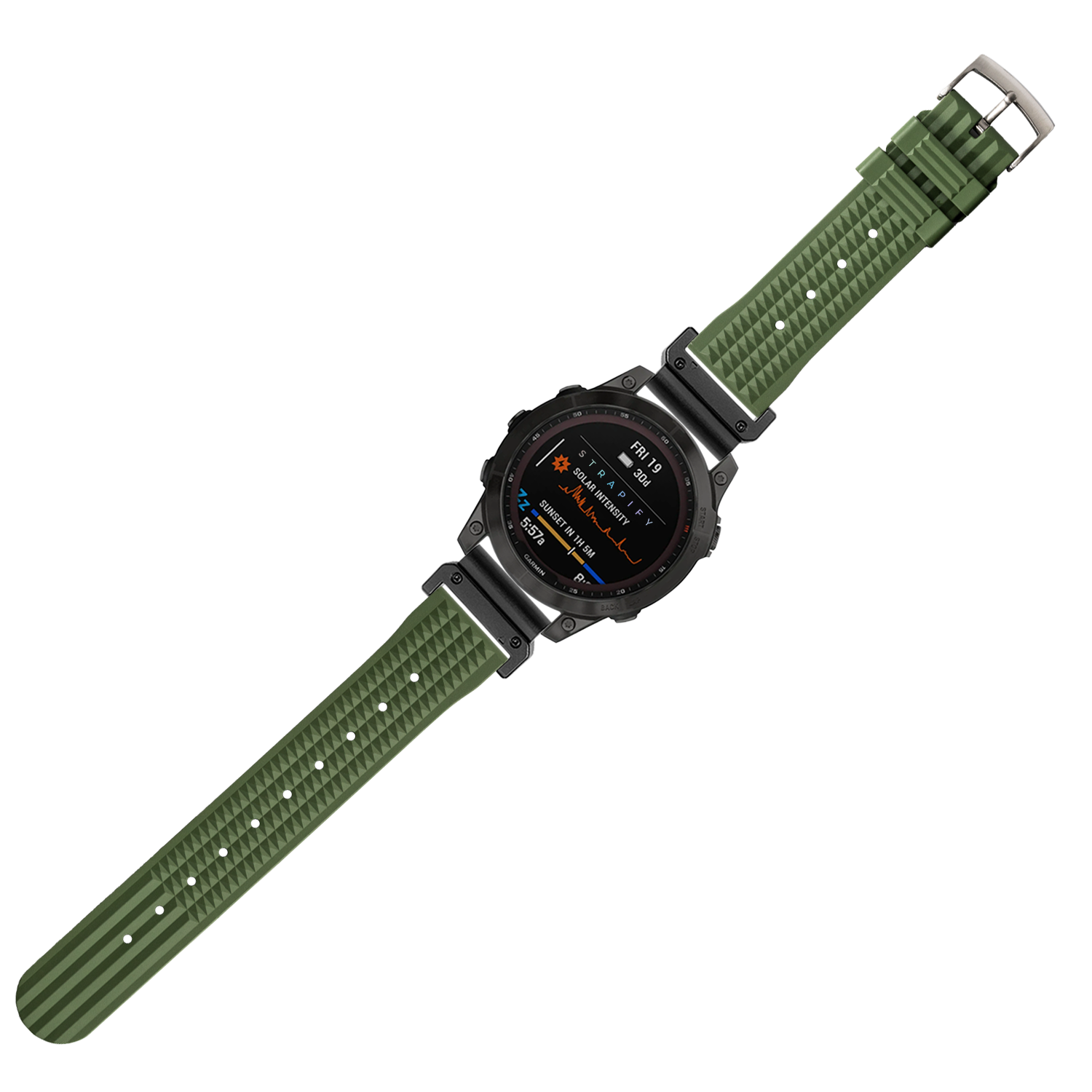 [QuickFit] King Waffle FKM Rubber - Army Green 26mm