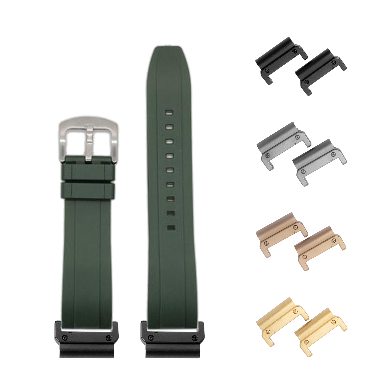 [QuickFit] Kingston FKM Rubber - Forest Green 26mm