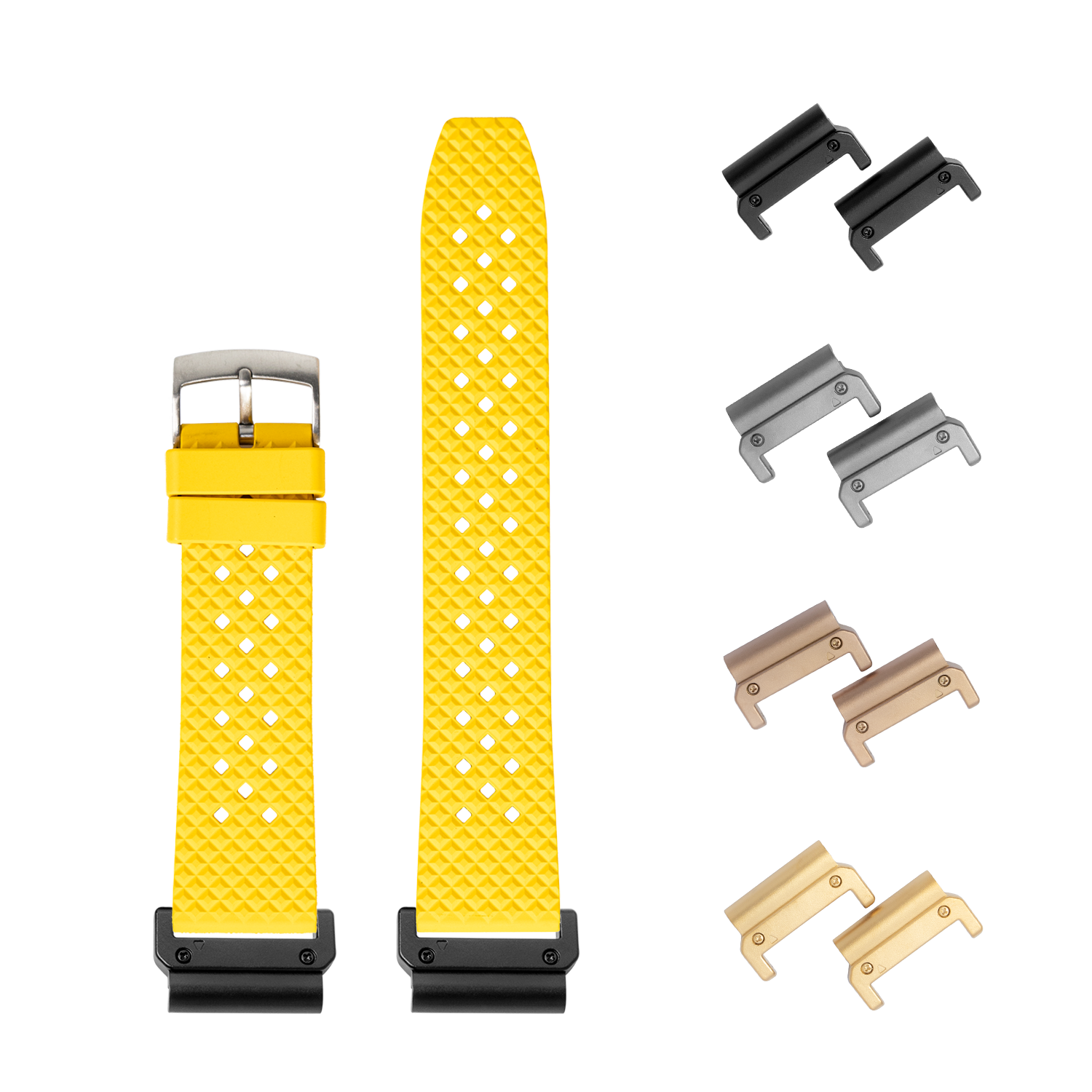 [QuickFit] King Honeycomb FKM Rubber - Yellow 22mm