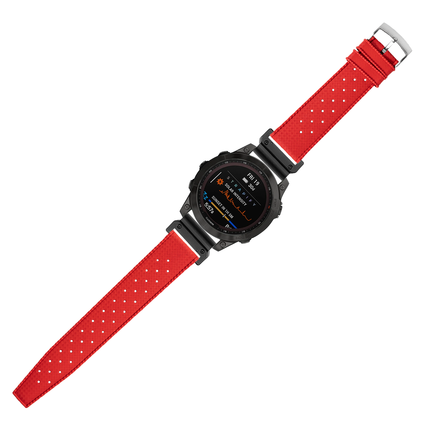 [QuickFit] King Tropic FKM Rubber - Red 22mm