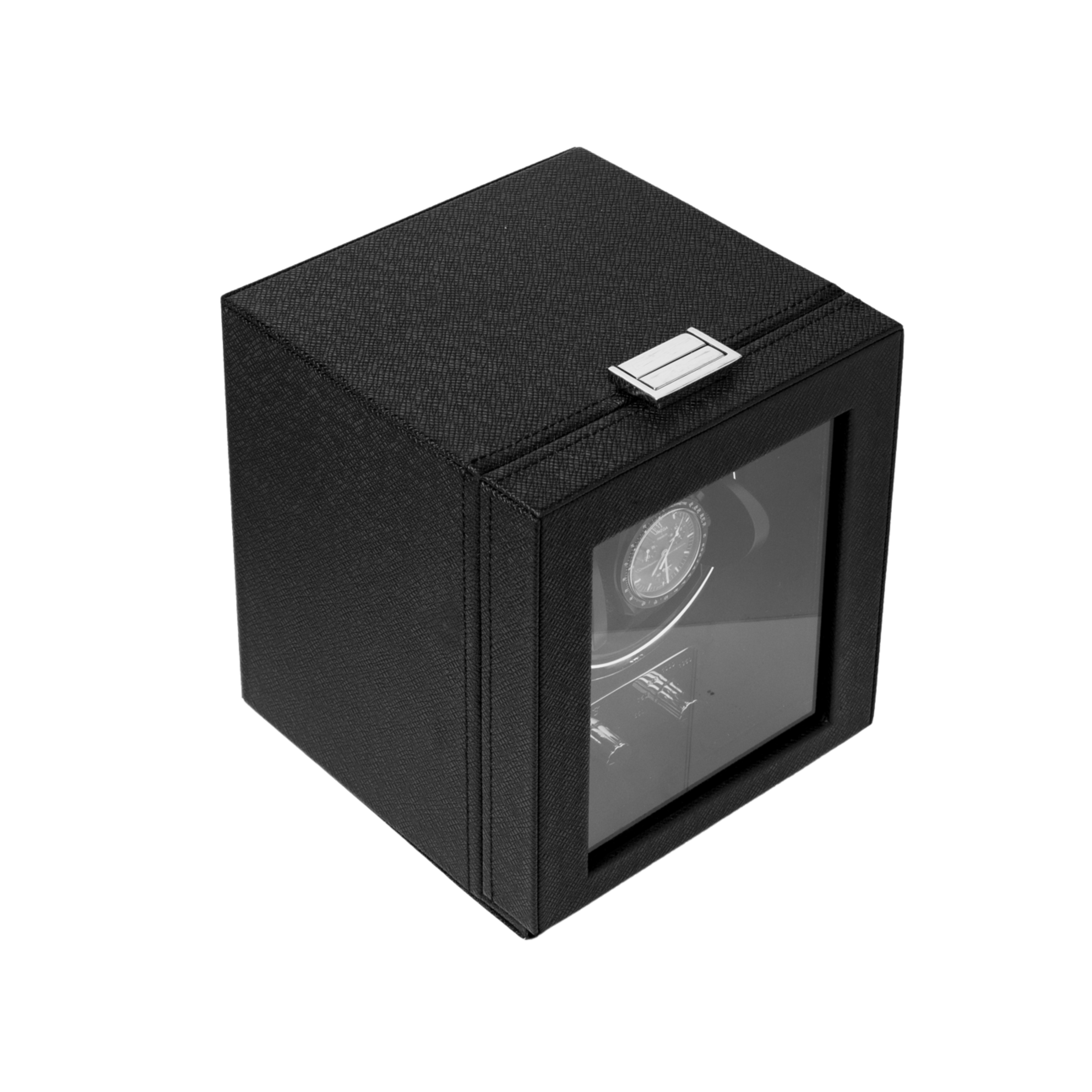 Watch Winder -  Saffiano Leather (Single/Double) | Black