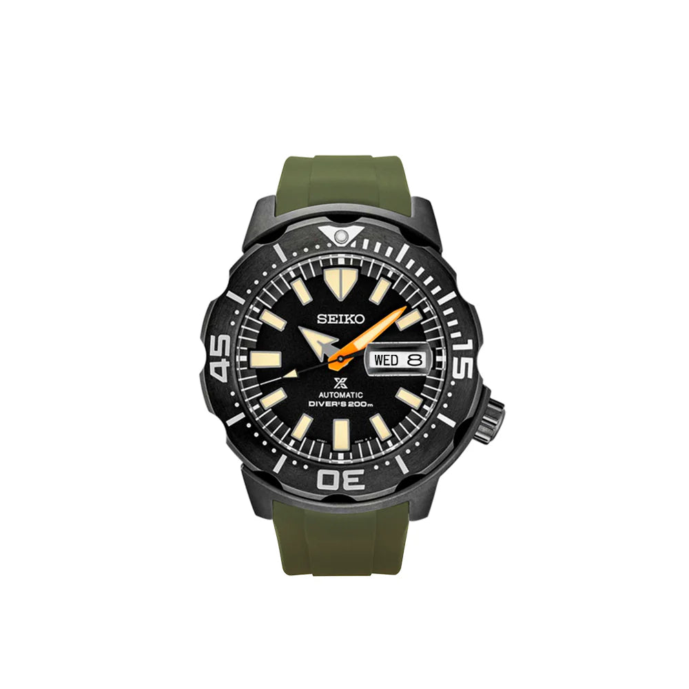 [StrapXPro] (MX1A) Rubber Strap for Seiko Prospex New Monster (Curved-Ends)