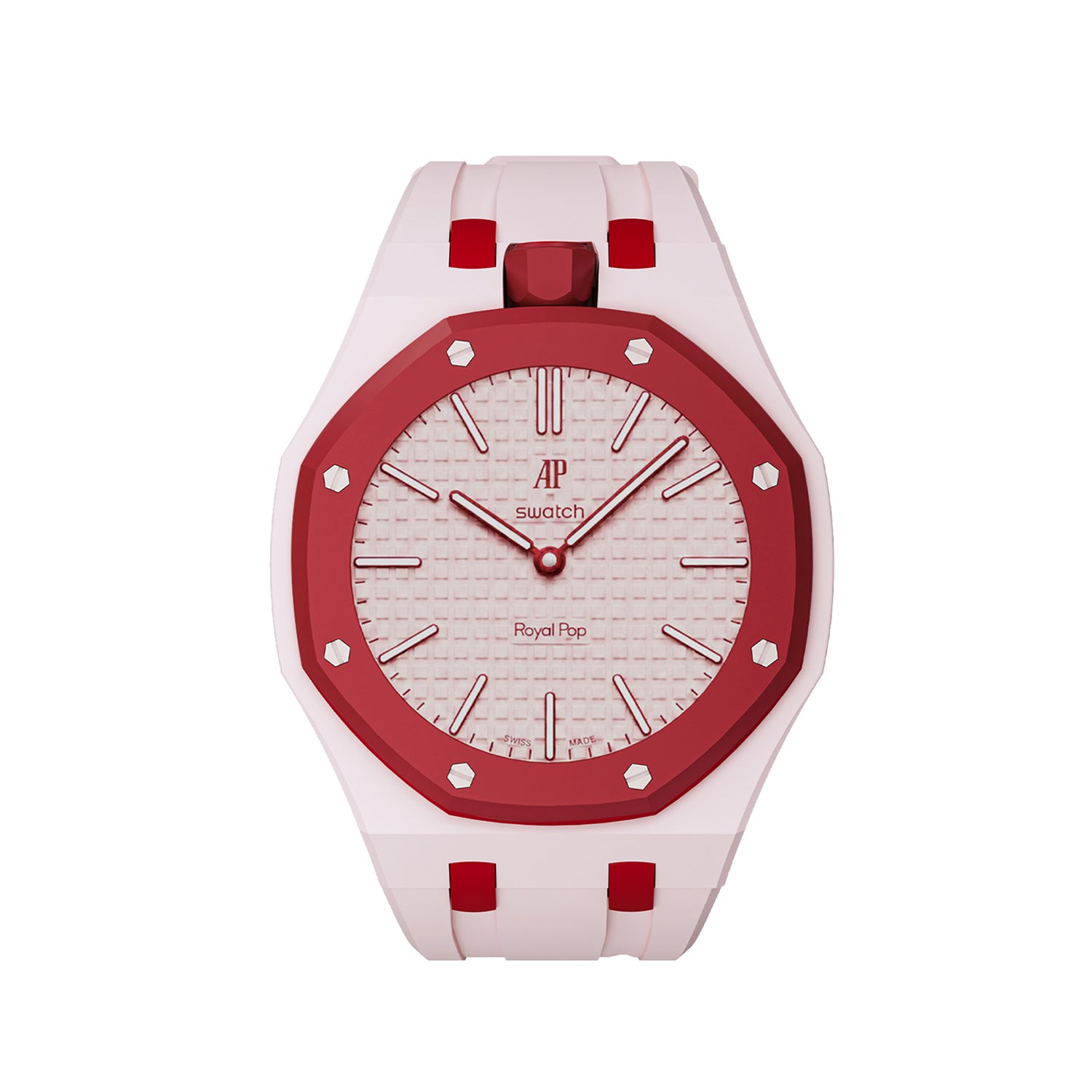 [PRE-ORDER] [AP x Swatch Royal Pop] Bioceramic/Silicone Strap - Rose Pink