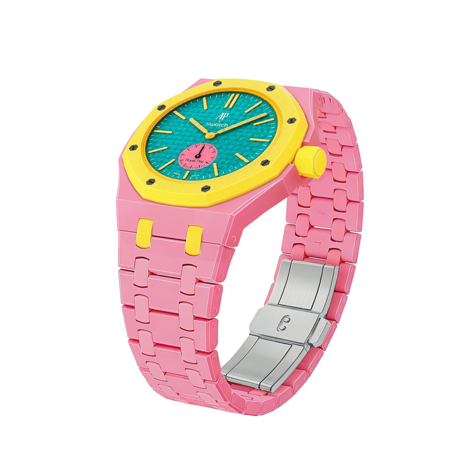 [PRE-ORDER] [AP x Swatch Royal Pop] Bioceramic Strap - Pink