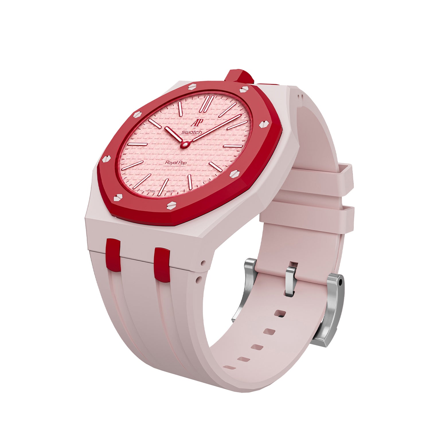 [PRE-ORDER] [AP x Swatch Royal Pop] Bioceramic/Silicone Strap - Rose Pink