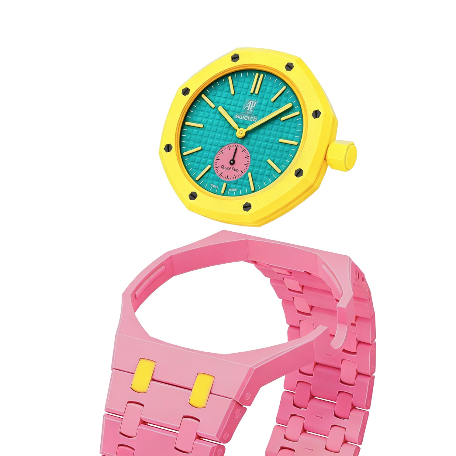 [PRE-ORDER] [AP x Swatch Royal Pop] Bioceramic Strap - Pink