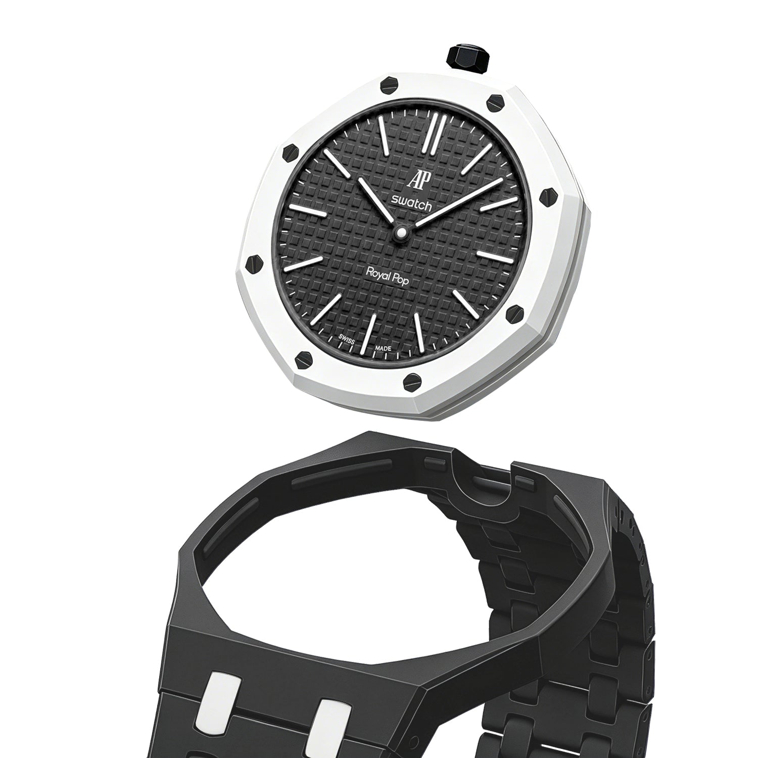 [PRE-ORDER] [AP x Swatch Royal Pop] Bioceramic Strap - Black